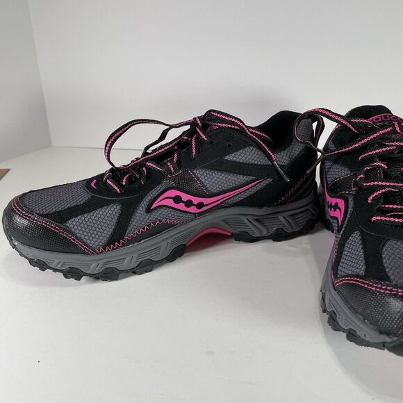 Saucony Grid ESCAPE TR Sneaker Women’s 8 Black Pink Running Trail Hiking NEW - Picture 4 of 11